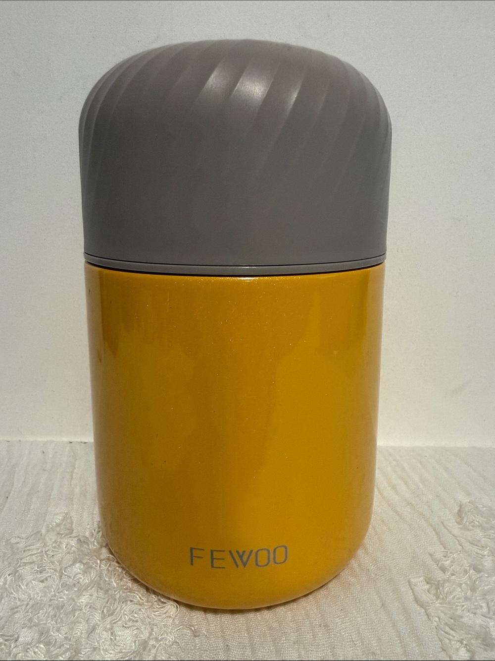 FEWOO Yellow & Gray Insulated Food Jar